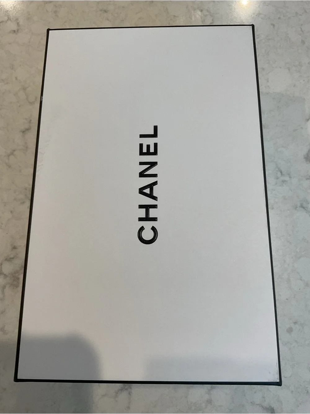 Authentic Chanel perfume box with original packaging